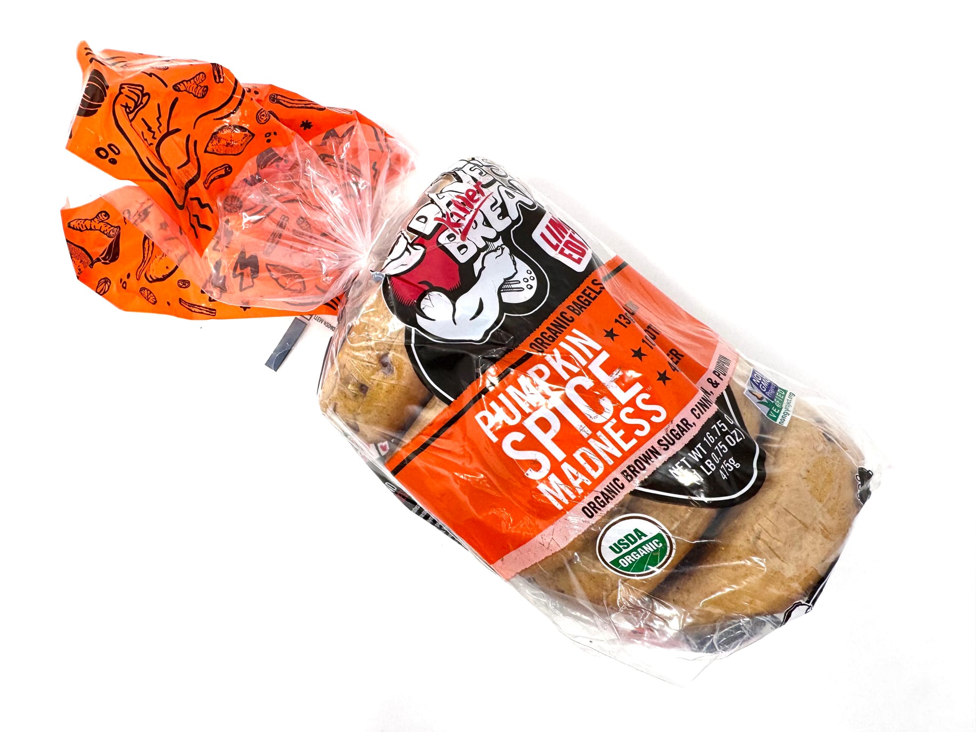 Dave’s Killer Bread Pumpkin Spice Madness Bagels