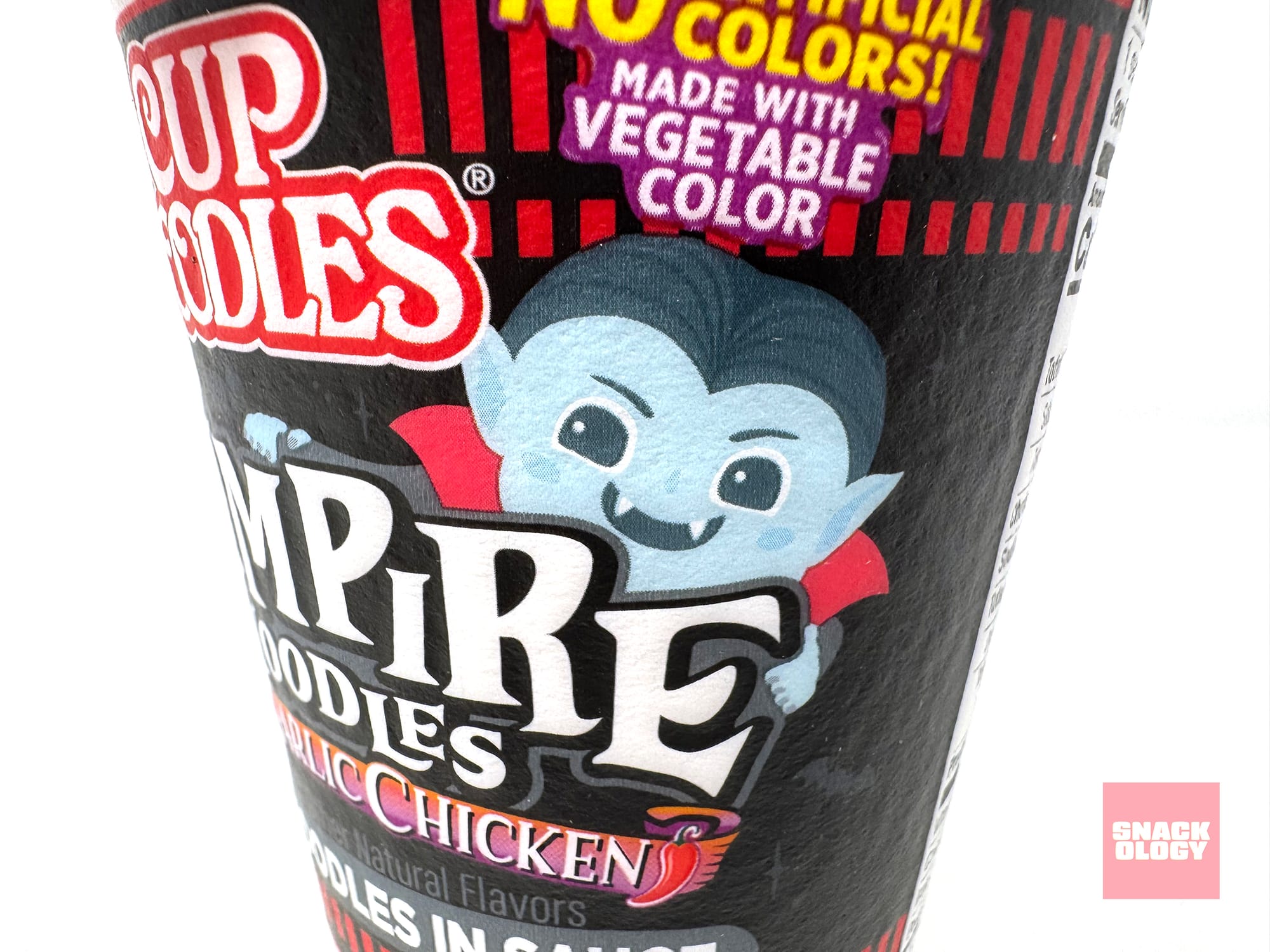 Look at that little vampire. He wants your noodles.