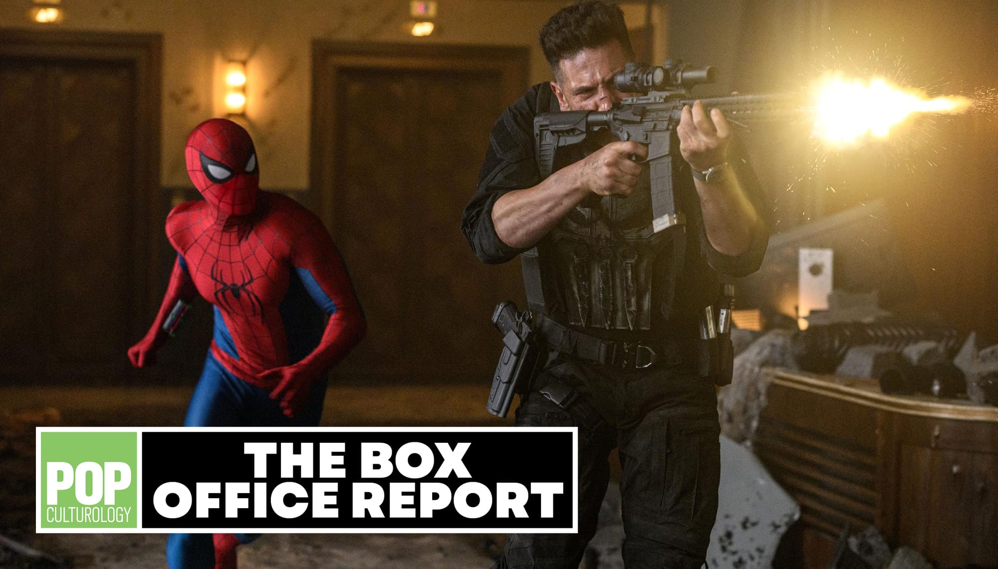 Tom Holland and Jon Bernthal in Spider-Man: Brand New Day