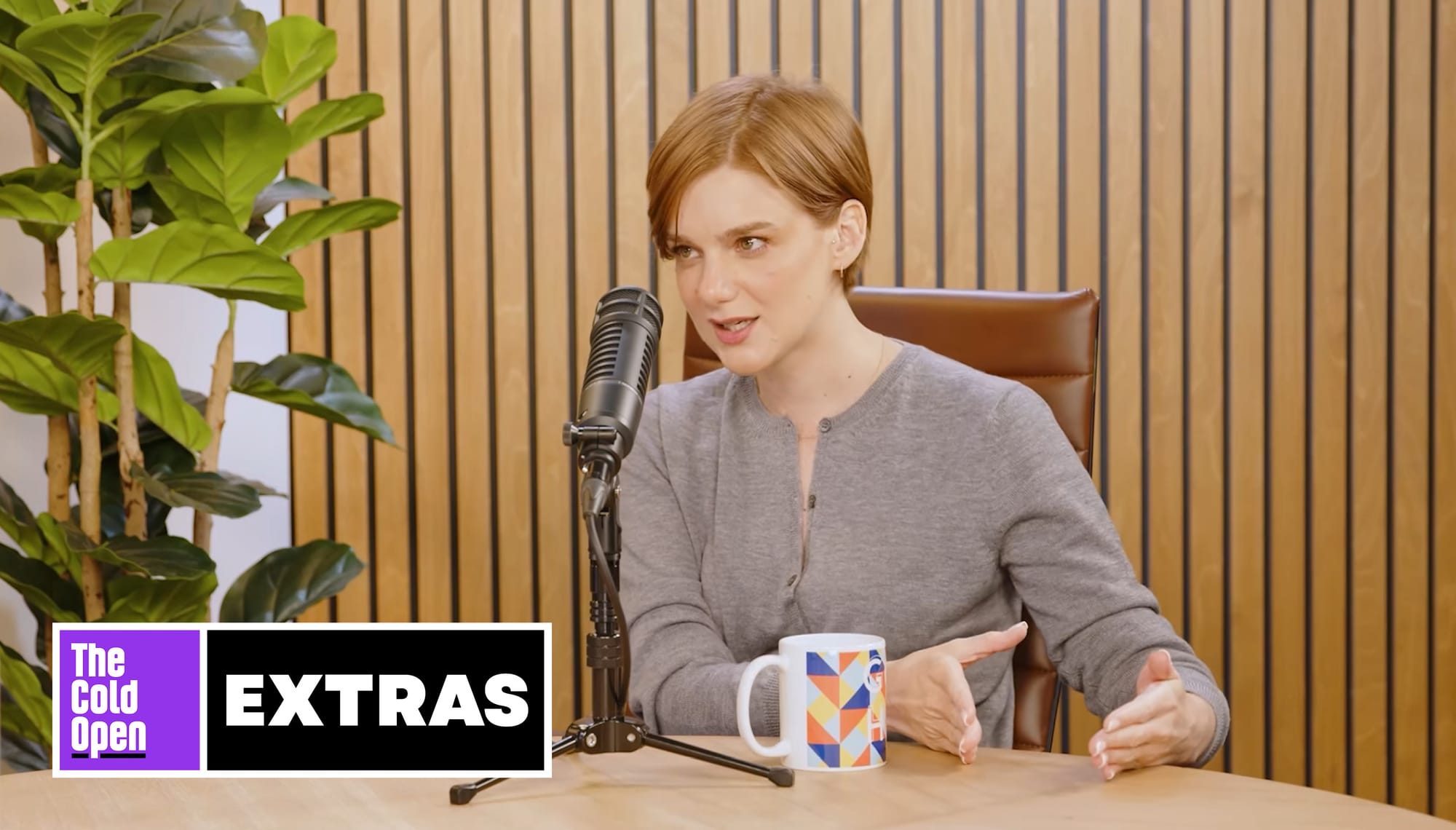 Ashley Padilla chatting with Amy Poehler on the Good Hang podcast