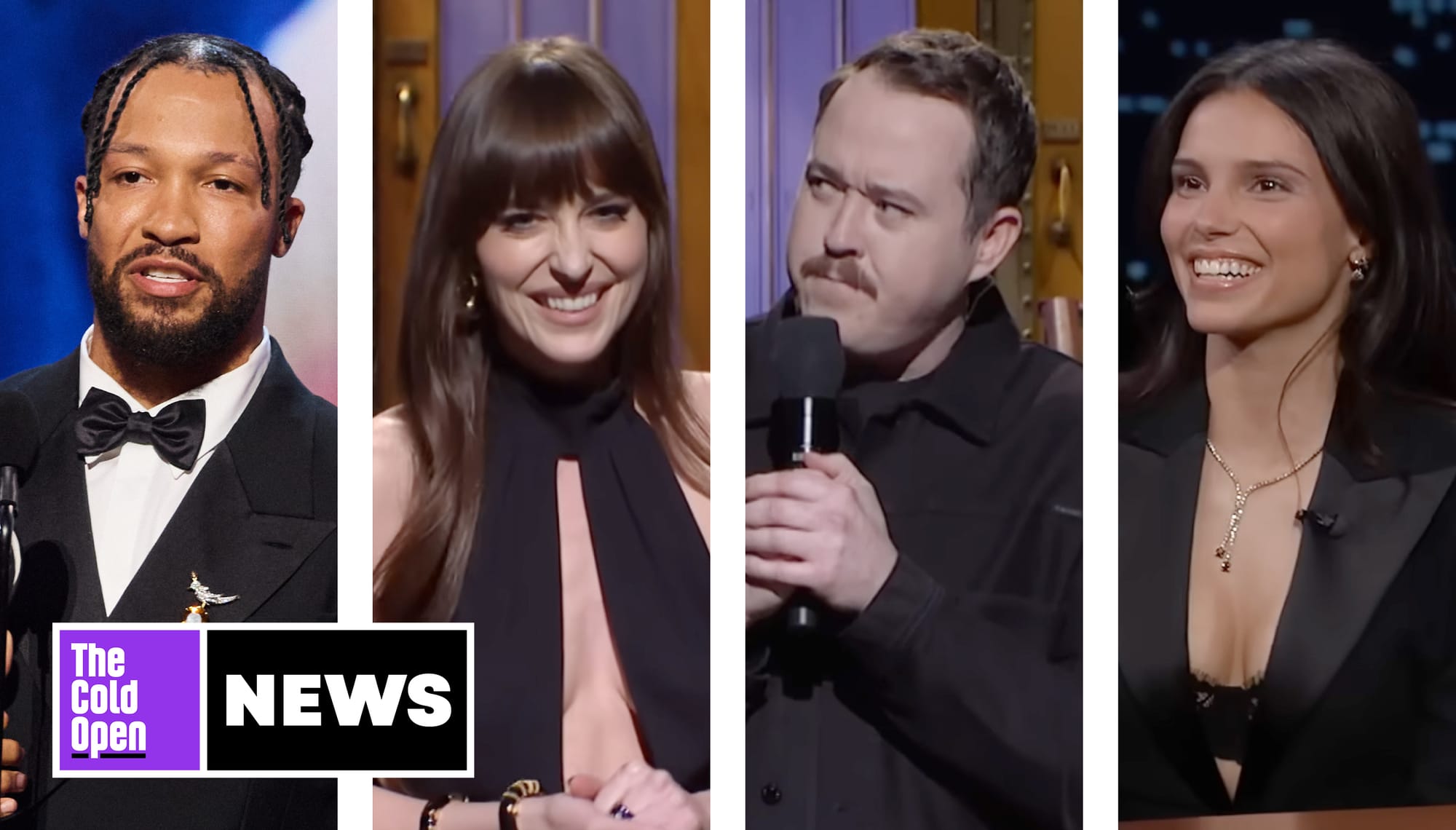 Jalen Brunson, Dakota Johnson, Shane Gillis and Inde Navarrette