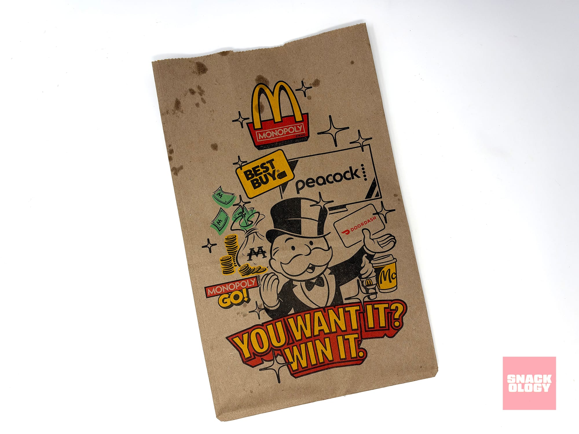 The Monopoly at McDonald’s bag