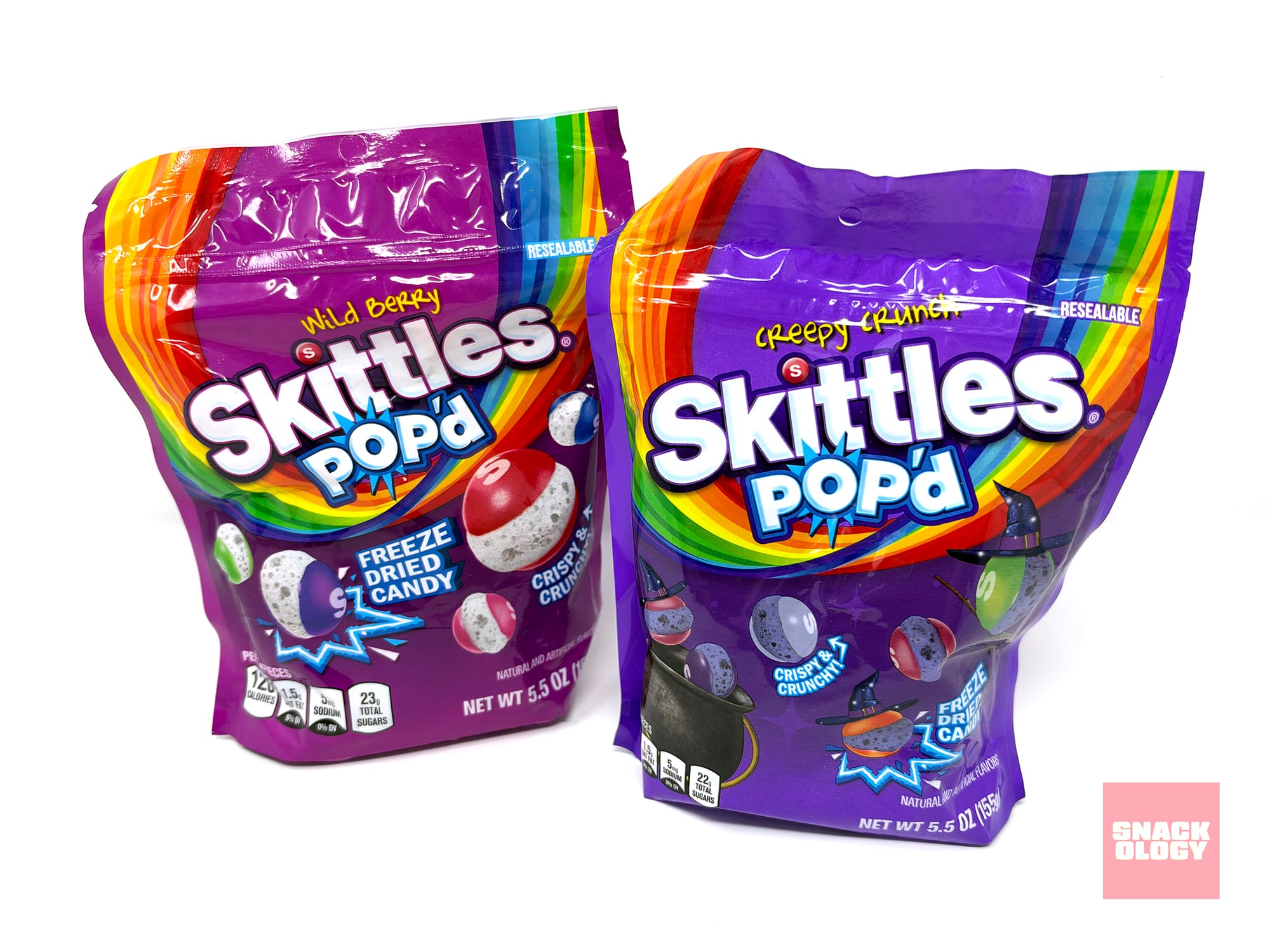 Skittles Pop’d Wild Berry and Skittles Pop’d Creepy Crunch