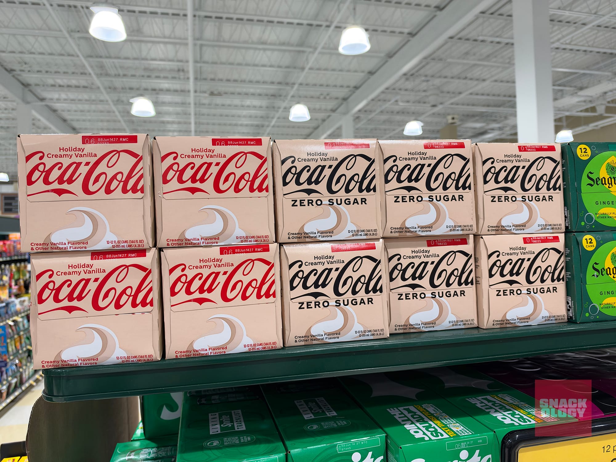 Coca-Cola Holiday Creamy Vanilla and Coca-Cola Zero Sugar Holiday Creamy Vanilla