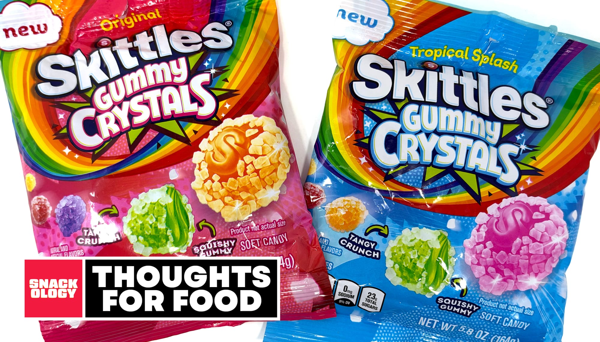 Skittles Gummy Crystals Original and Skittles Gummy Crystals Tropical Splash