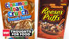 Snackology review of Cinnamon Toast Crunch and Reese’s Puffs Dark Chocolate