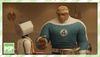 H.E.R.B.I.E. and Ebon Moss-Bachrach in The Fantastic Four: First Steps