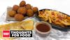 Shredded Beef Dipping Taco, Strawberry Cinnabon Delights and Shredded Beef Nacho Fries