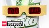 A bag of Dinamita Simply NKD Chile Limón wearing 3D glasses