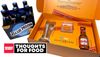 A six-pack of Blue Moon and the Blue Moon Spicy Orange Challenge kit