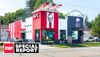 A KFC/Taco Bell combination restaurant