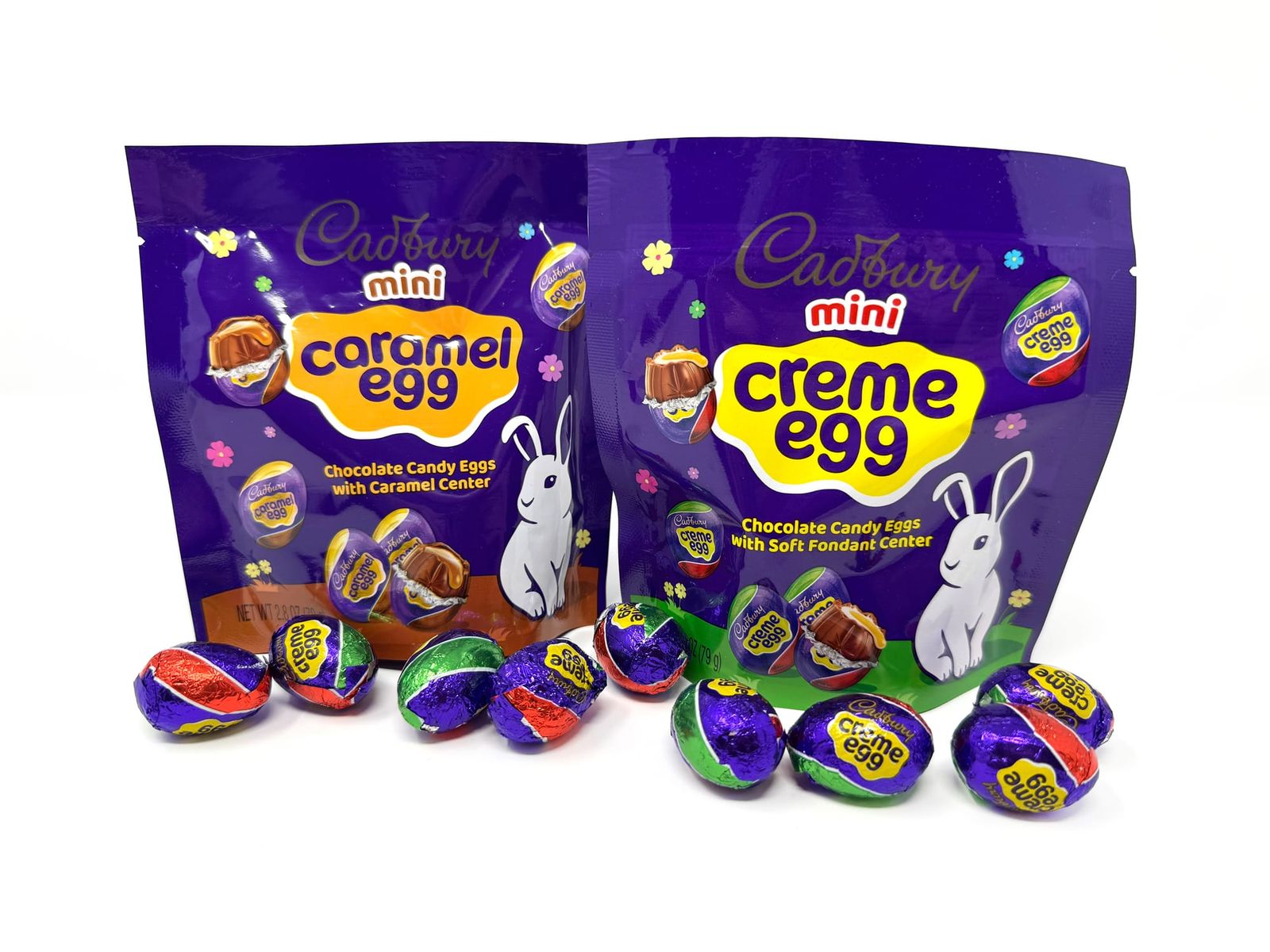 Cadbury Mini Creme Eggs and Cadbury Mini Caramel Eggs