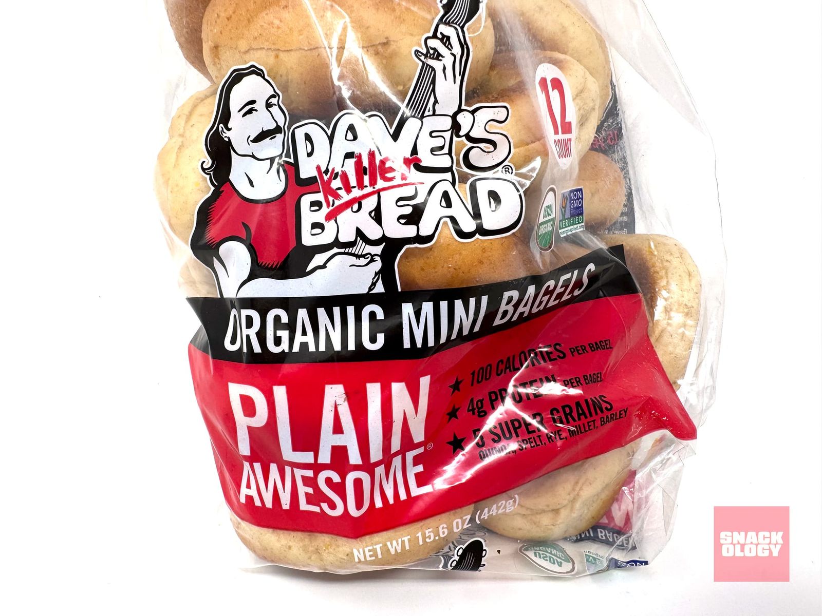 Dave's Killer Bread Plain Awesome Mini Bagels
