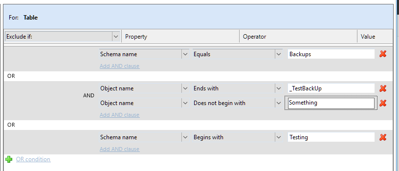 Using SQL Source Control to Filter Out Unwanted Items