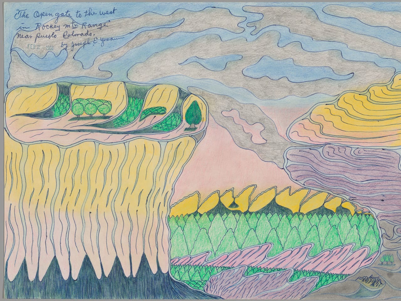 Colorful work on paper