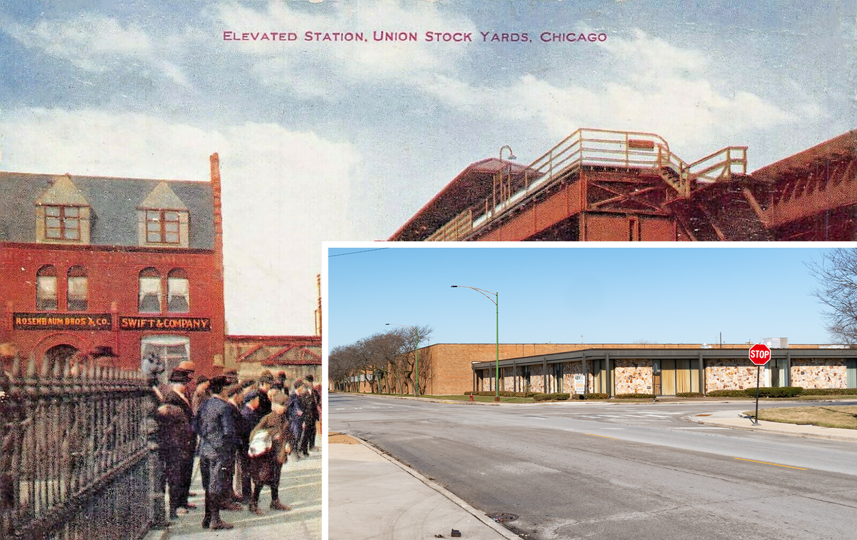 Exchange Elevated Station, Union Stockyards, Chicago
