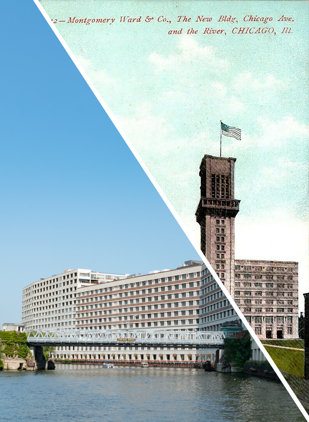 Montgomery Ward & Co., Chicago Ave. and the River, Chicago