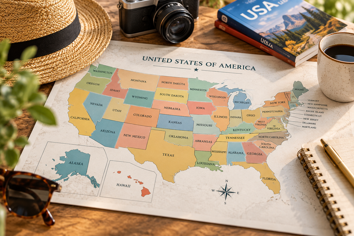 50 States Listed Alphabetically: Complete A–Z List, Abbreviations & Capitals