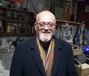 A man smiling at the camera