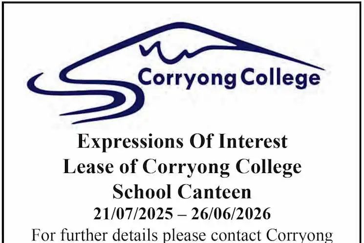 Lease of Corryong College School Canteen post image
