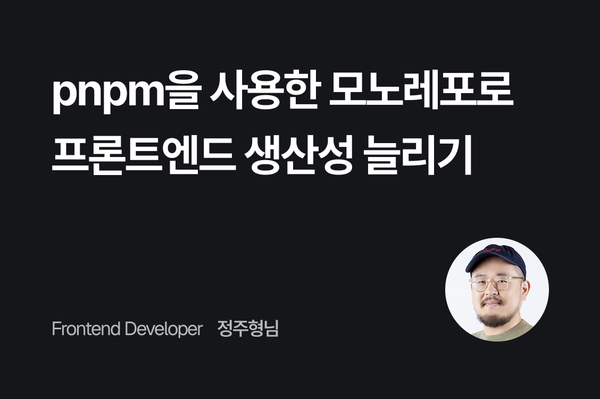 pnpm을 사용한 모노레포로 프론트엔드 생산성 늘리기