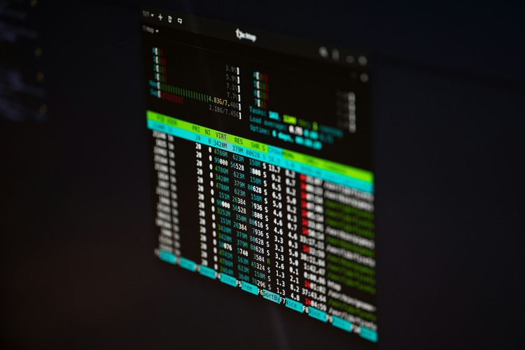 A dark terminal screen filled with dense lines of scrolling log output, representing the monitoring data that data teams collect but lack the incident response process to act on.