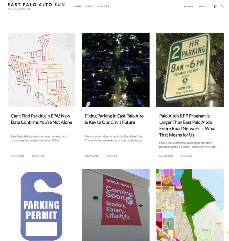 Check Out My East Palo Alto Sun Blog