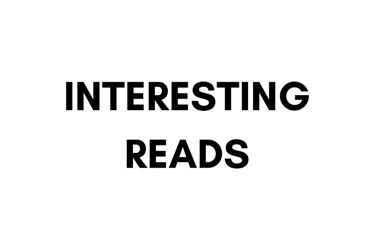Interesting Reads