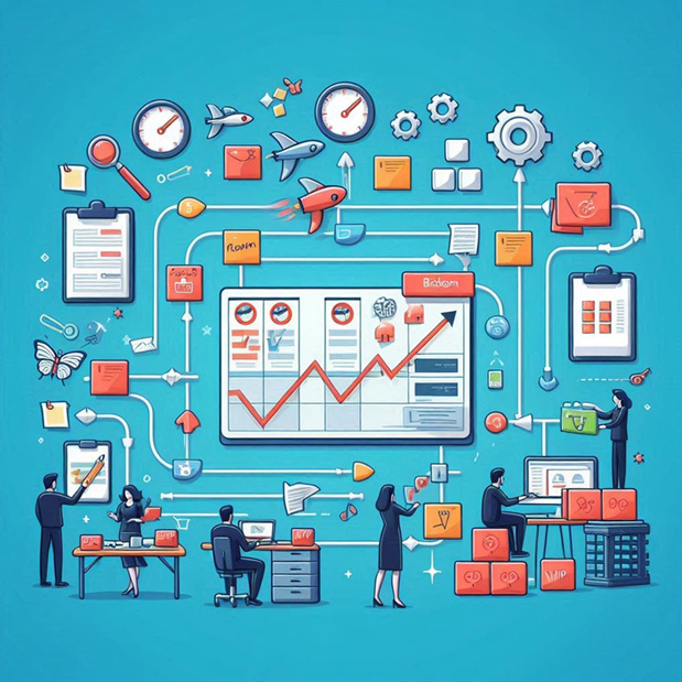 Team Members Managing their project tasks.