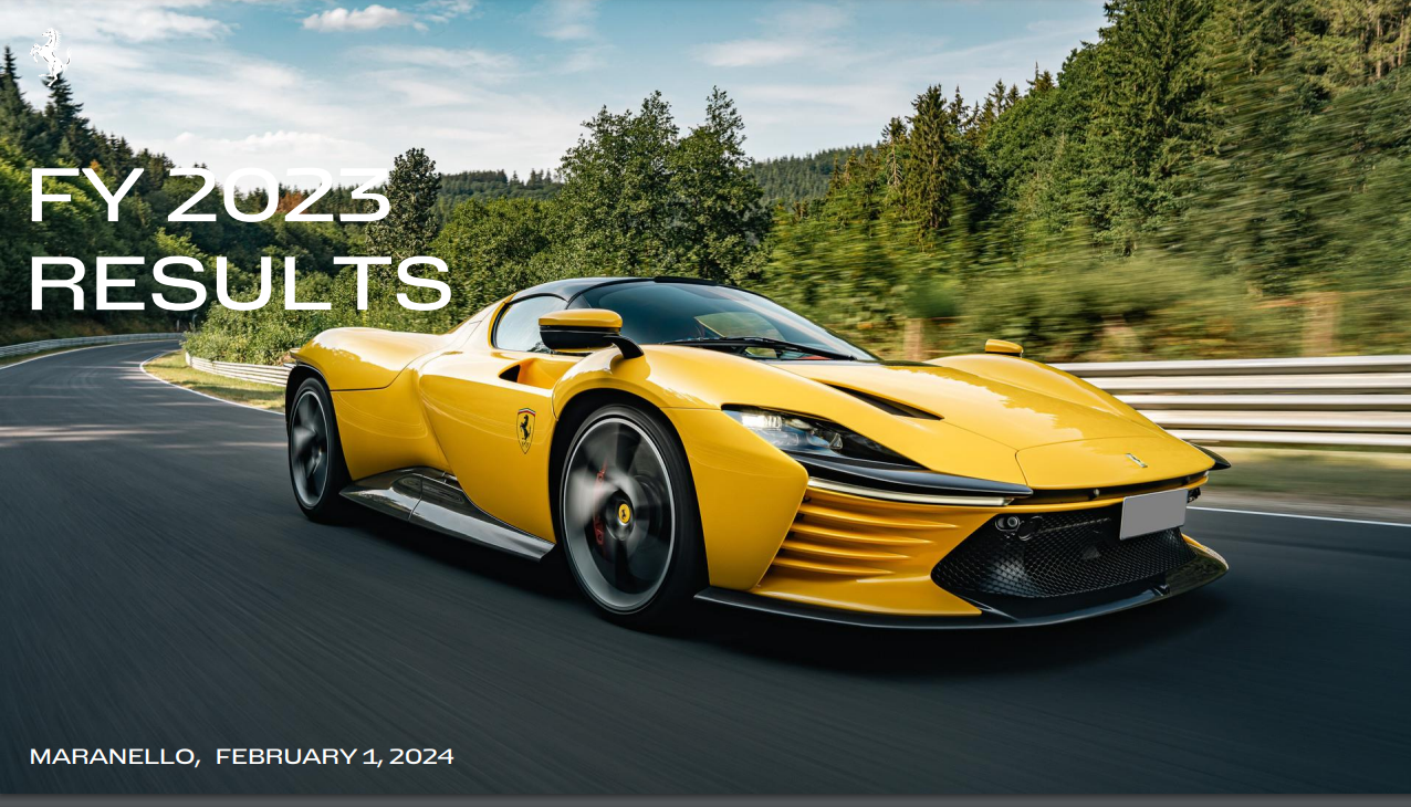 Ferrari: sterke cijfers - goed voor het aandeel Exor - al op up - visie