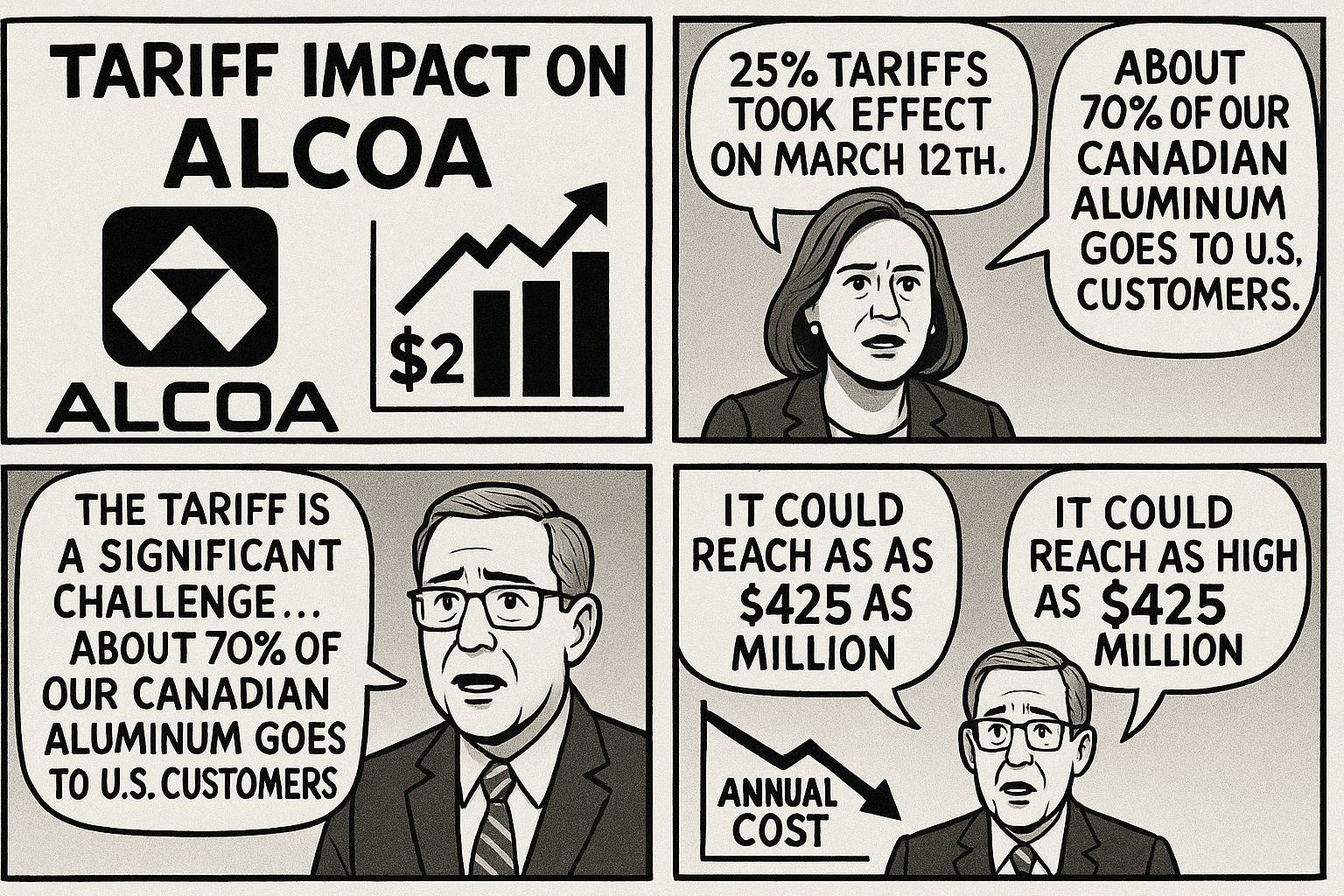 Alcoa waarschuwt voor impact van nieuwe tarieven: $425 miljoen extra kosten dreigen