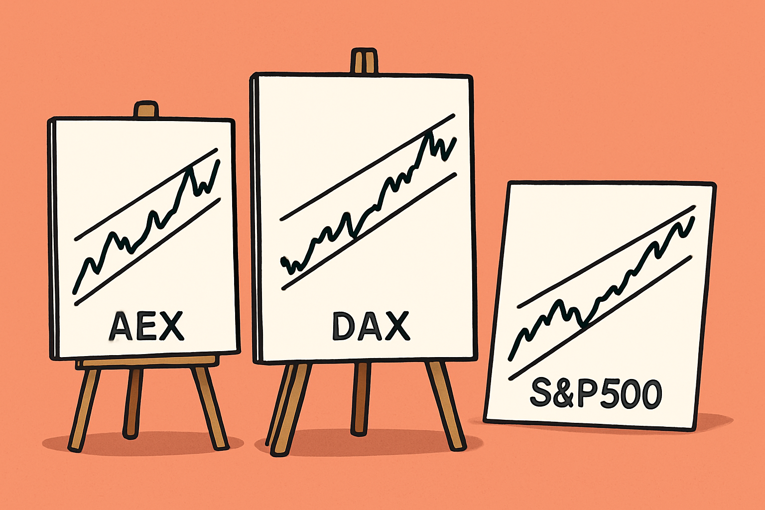 AEX & AEX GR - DAX - SPX op de charts: Wat valt hieruit af te lezen