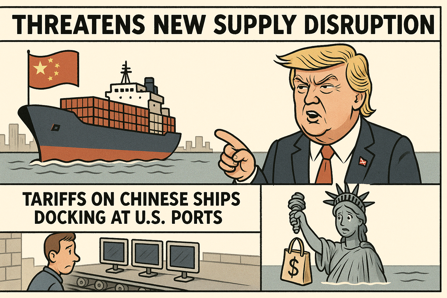 Tarieven: Trump overweegt heffingen Chinese schepen - Dreiging supply chain