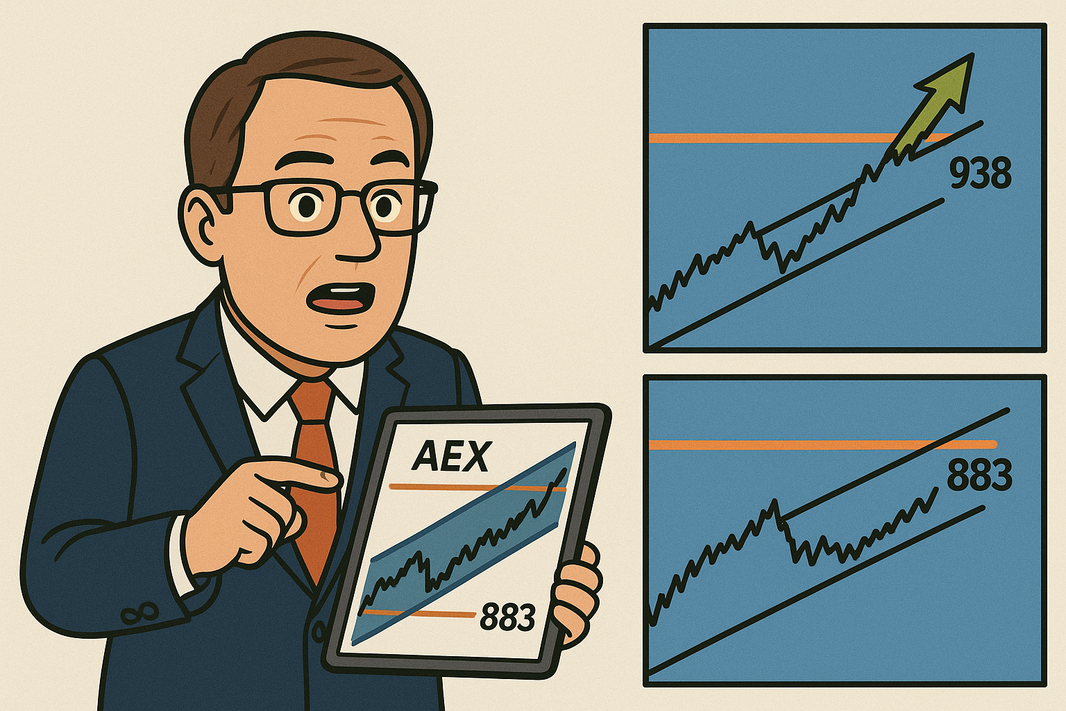 AEX op prijs gedreven actie: Een blik op de chart
