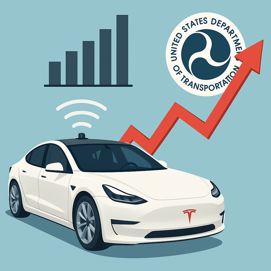 Tesla stijgt 10% na Amerikaans steuntje voor zelfrijdende auto's: Het aandeel