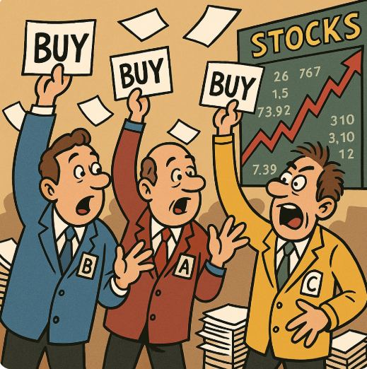 Aandelen statistieken: Reactie na grote rally's en waar staat de handel over een jaar