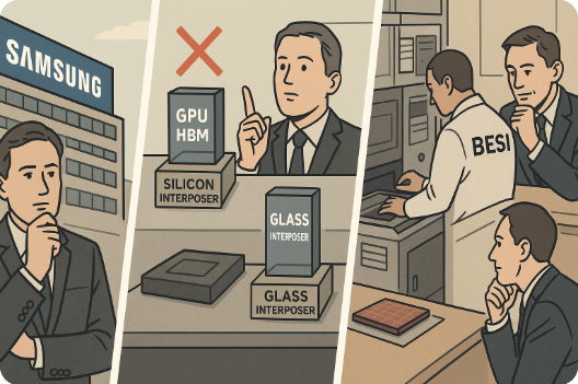 Besi: Samsung mogelijke stap naar glass interposers - Bedreiging of kans