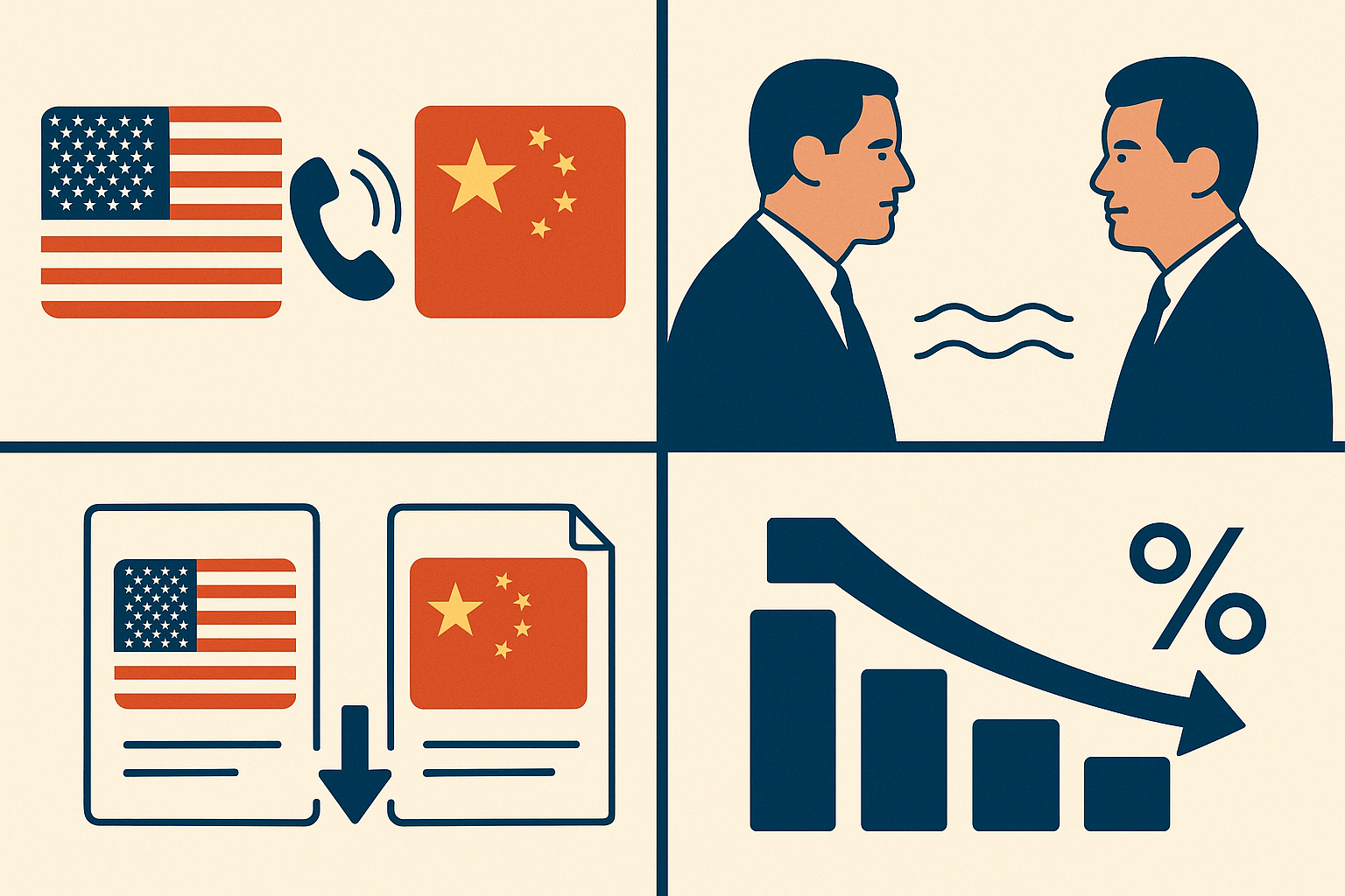 Tarieven: Eerste officiële call tussen China en de VS sinds Geneve-top - Implicaties