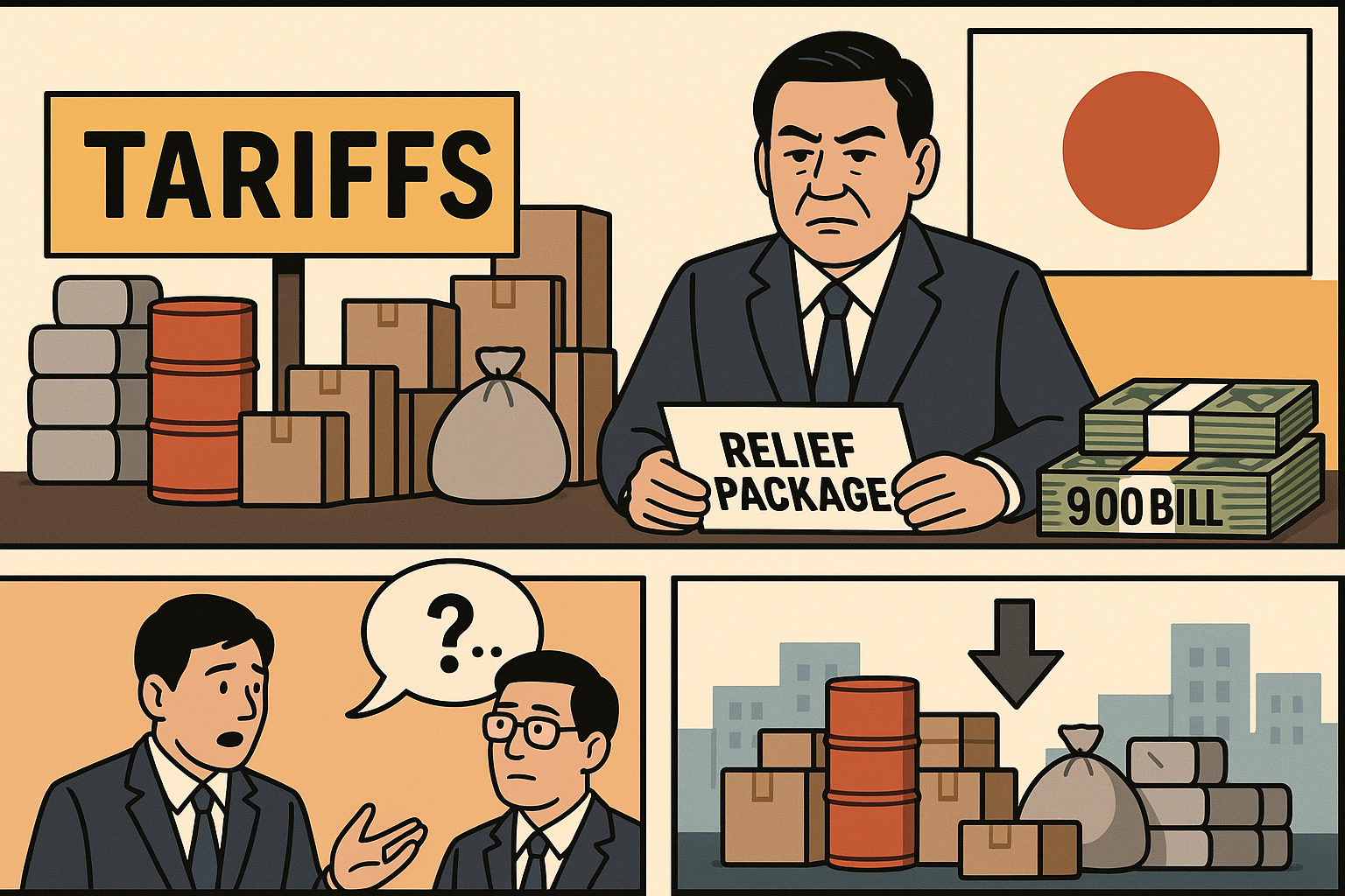 Tarieven: Japan overweegt noodfonds 900 miljard yen - EU