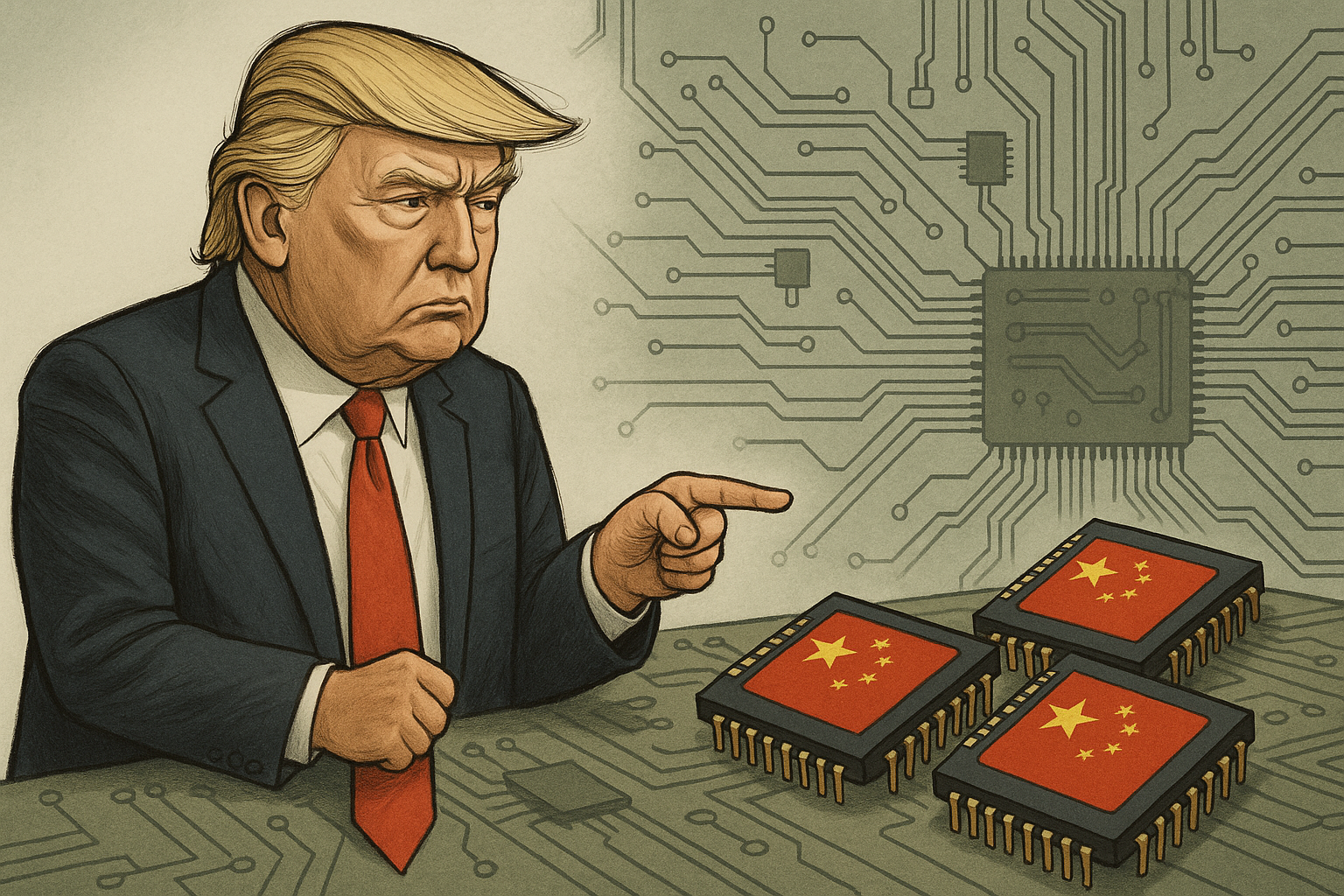 Chips: Trump verbiedt verkoop van Amerikaans ontwerpsoftware China