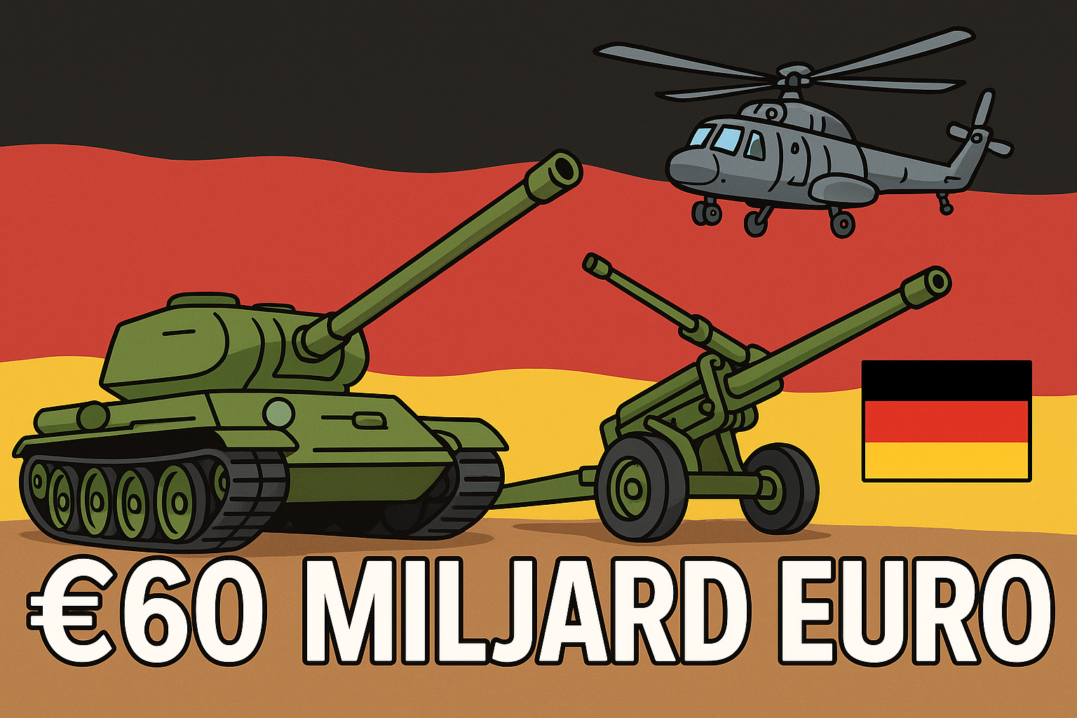 Duitsland: €60 miljard per jaar voor defensiesector - Implicaties