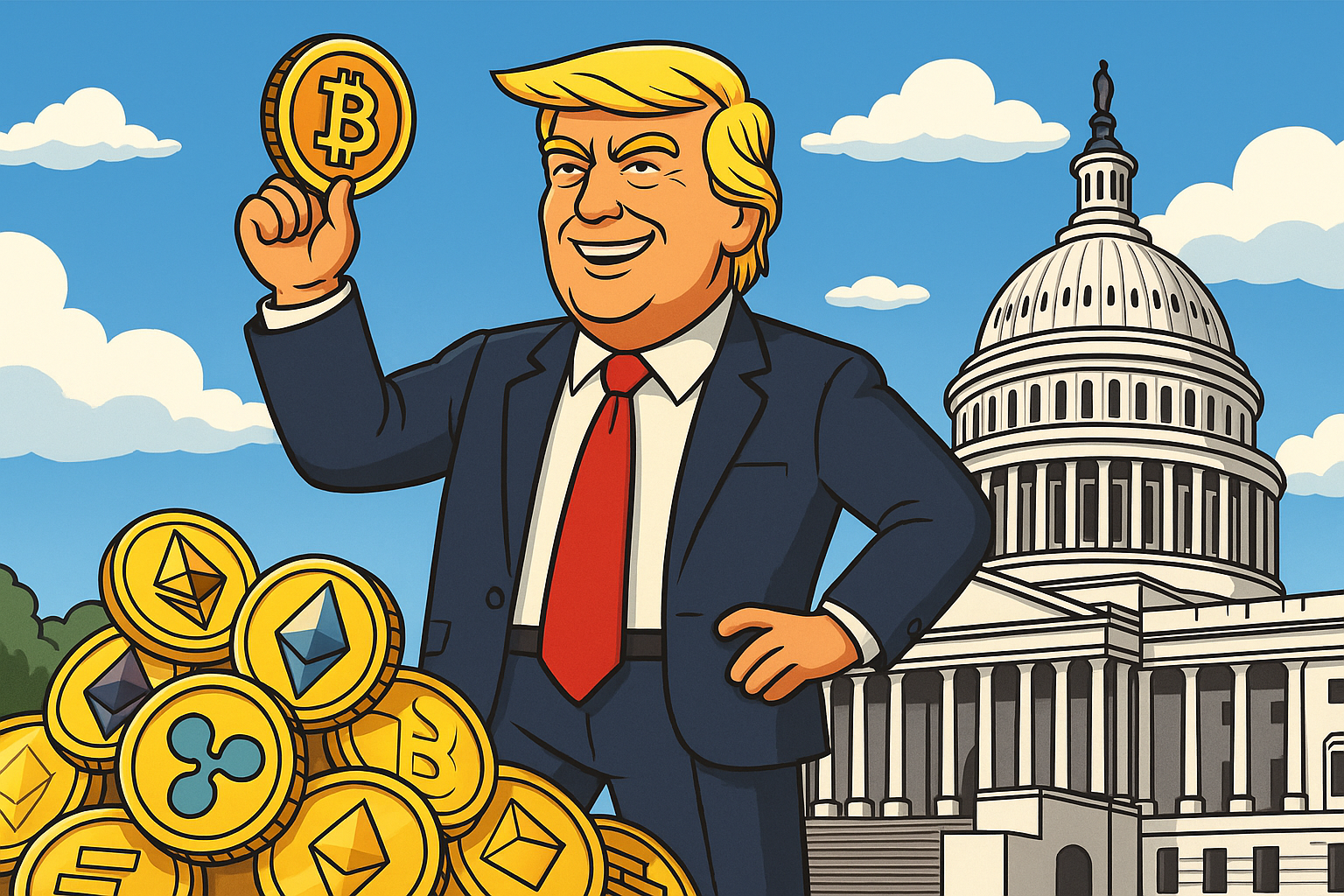 Crypto: Geruchten over uitroepen juli als crypto-maand door Trump