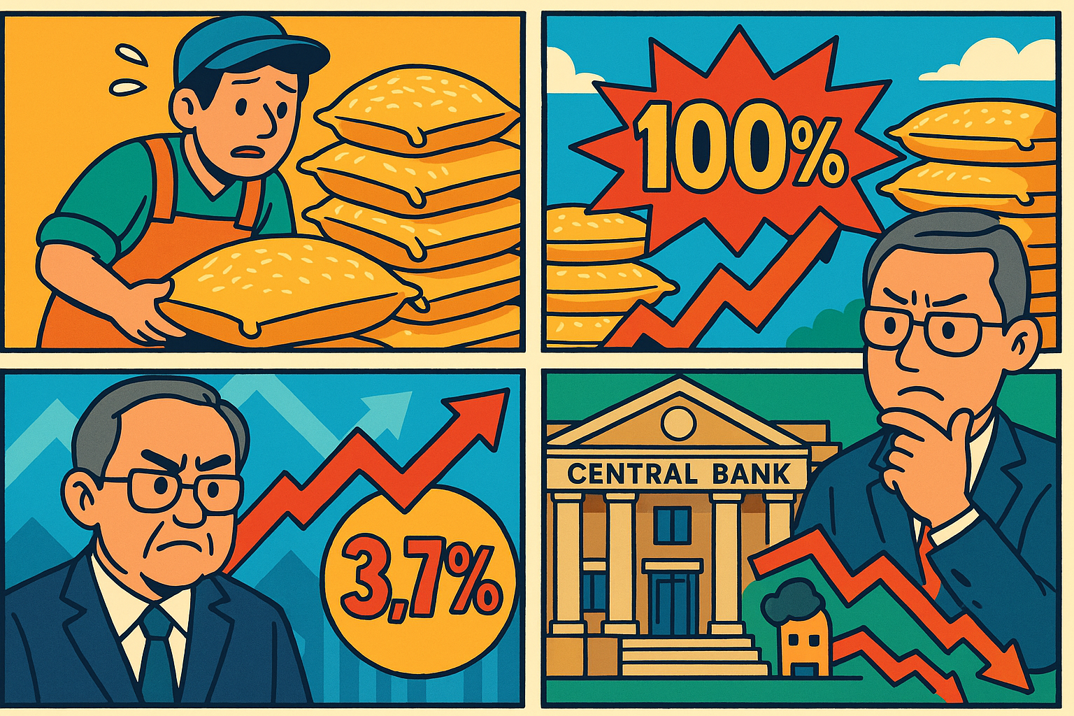 Inflatie Japan: Stijgt verder door explosie rijstprijzen