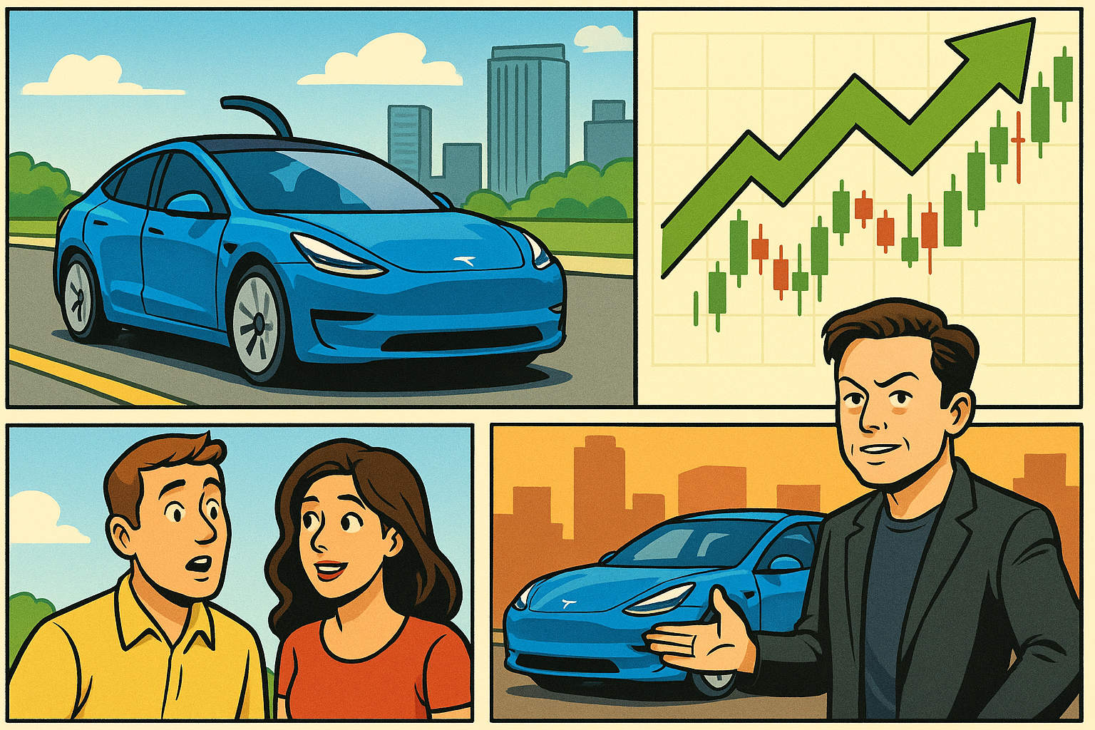 Tesla: Lanceerde zondag zijn langverwachte robotaxidienst in Austin - Mooie stap