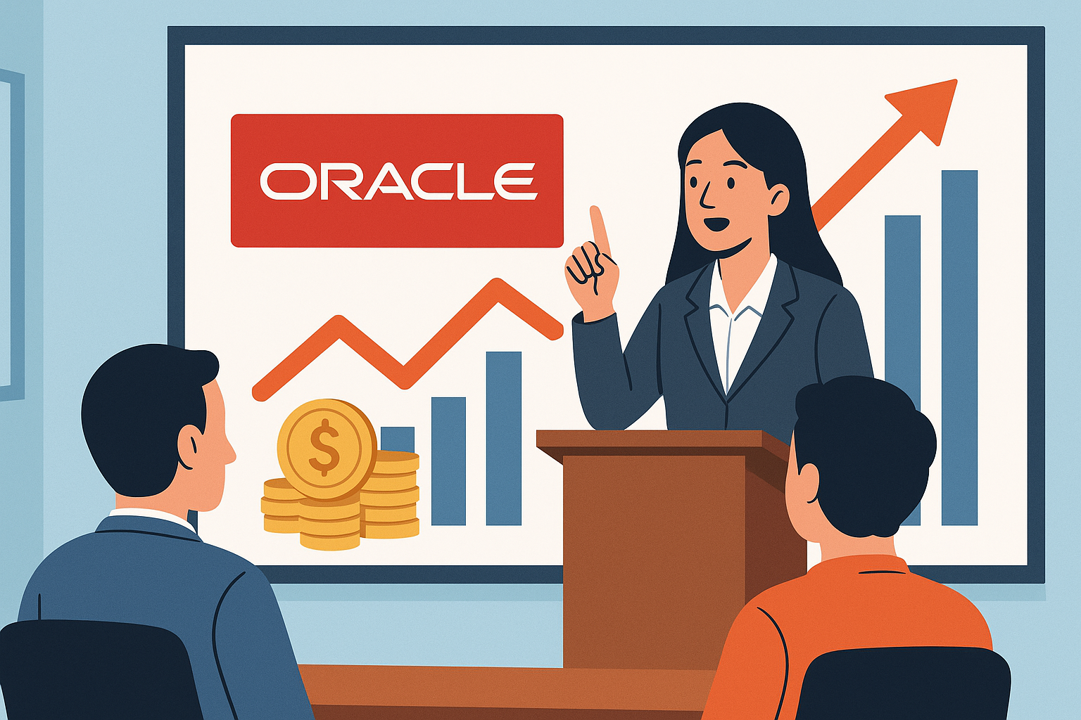Oracle +7% hoger na bullish uitspraken CEO - Zitten al op een stijging