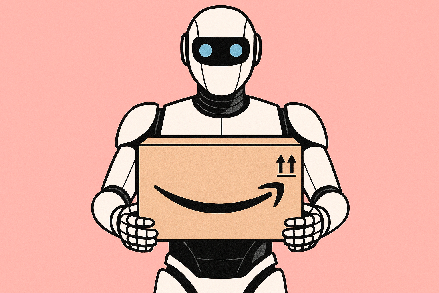 Amazon test humanoïde robots voor bezorging aan de deur: Tesla