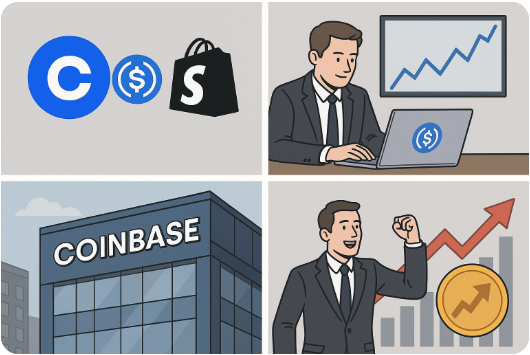 Coinbase betalingssysteem met Shopify - GENIUS Act en Circle en inzichten