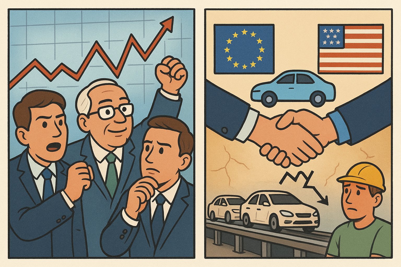 Auto aandelen schieten kort omhoog na handelsdeal - Fundament blijft zwak