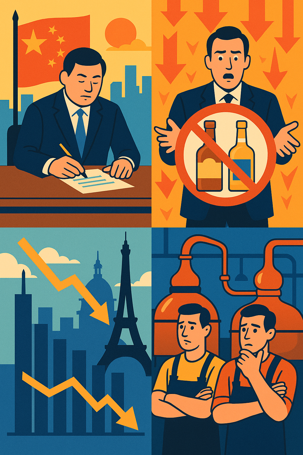 Drank aandelen: China importheffingen op Franse brandy vanaf 5 juli