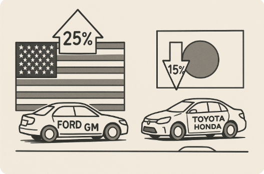 Tarieven: VS-Japanse deal weinig positief voor Ford en GM - Insiders